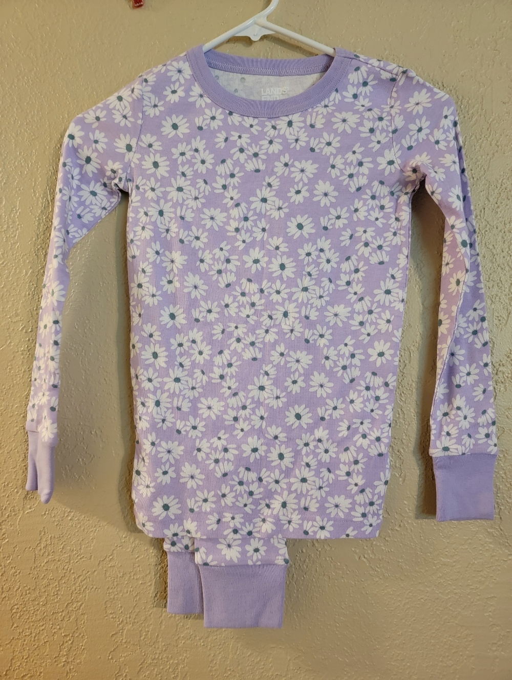 Lands' End Lavender Daisy Pajama Set